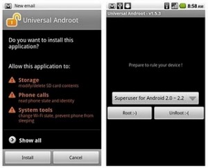 universal androot for samsung galaxy android phone